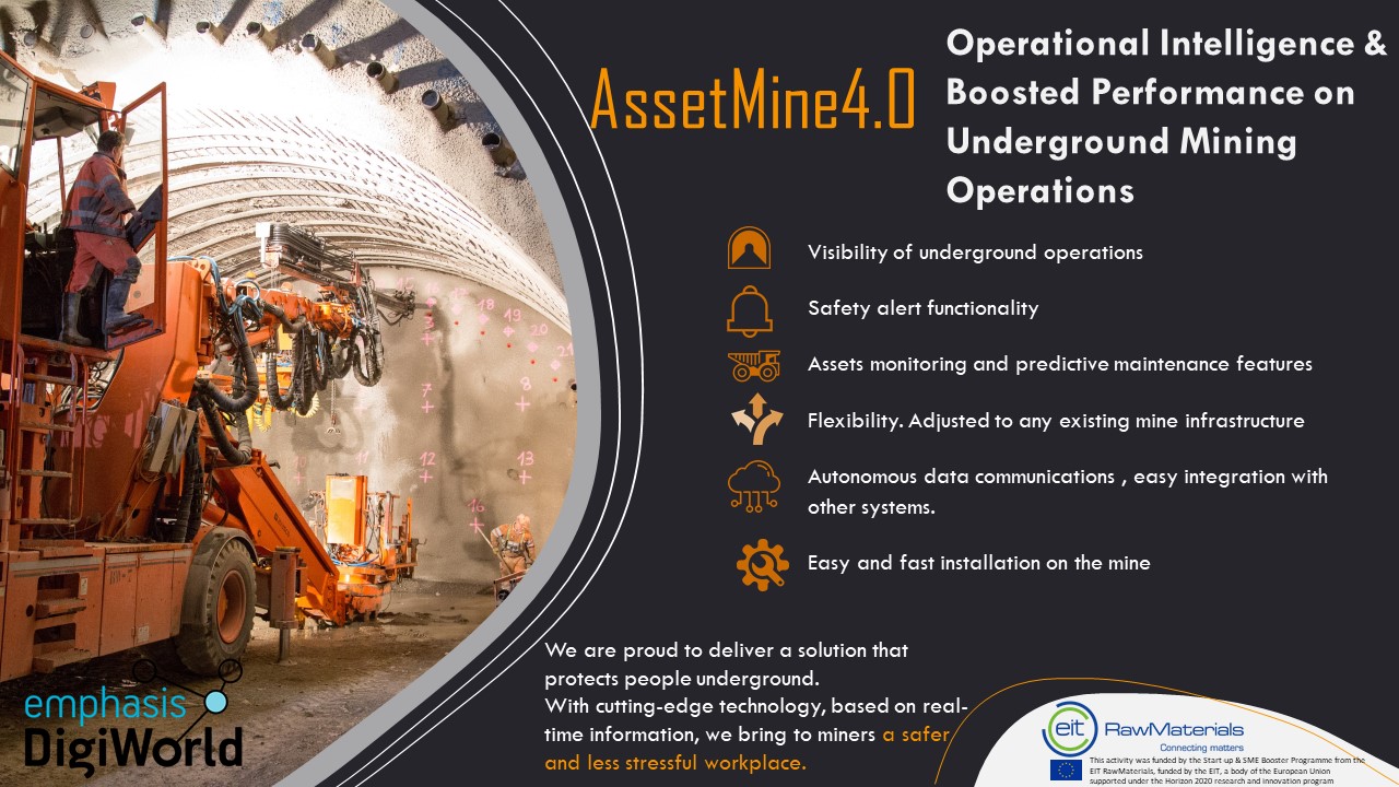 AssetMine4.0, Operational Intelligence & Boosted Performance on Underground Mining Operations